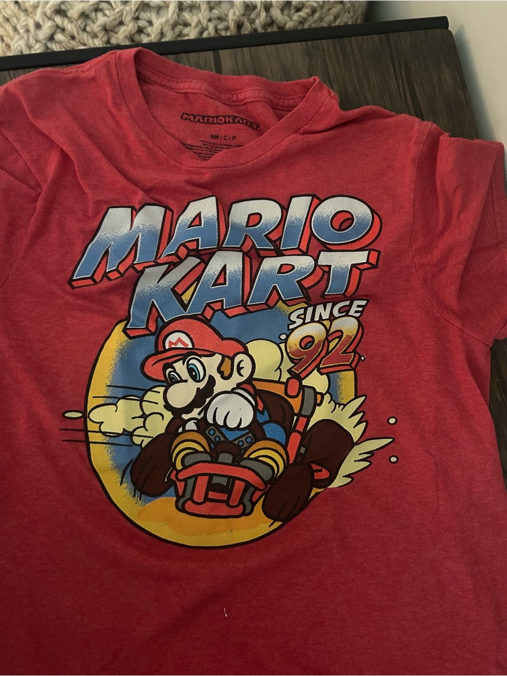 Nintendo Mario Kart Short Sleeve Red Graphic Tee